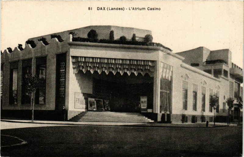 Carte postale ancienne Dax - L'Atrium Casino - Landes à Dax