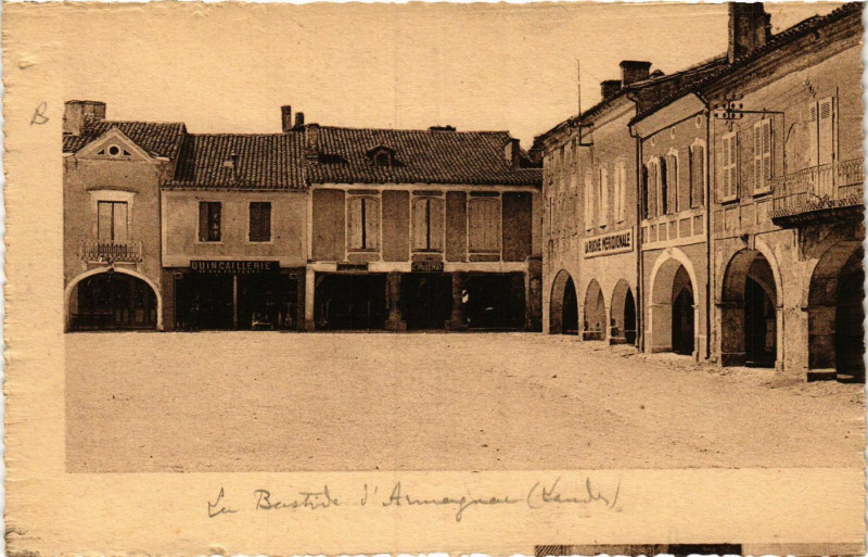 Carte postale ancienne Landes - Square Scene