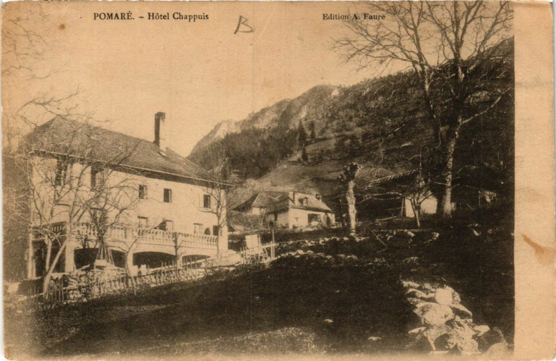 Carte postale ancienne Pomare - Pomaré - Hotel Chappuis