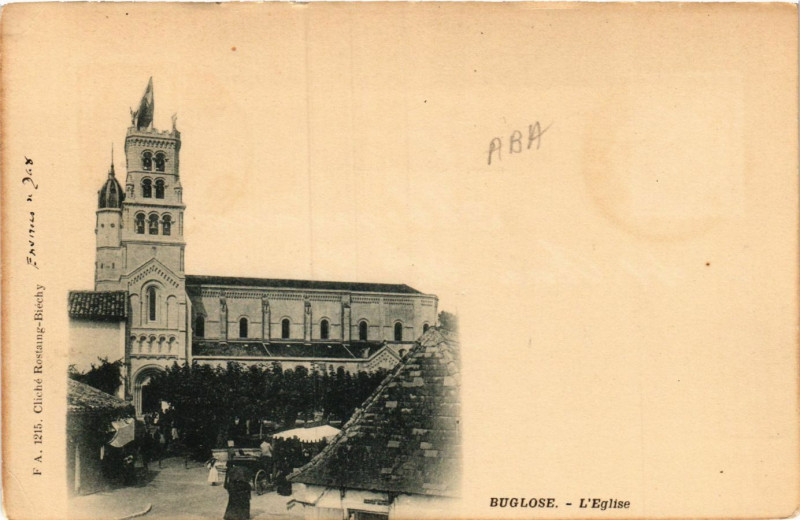 Carte postale ancienne Buglose - L'Eglise