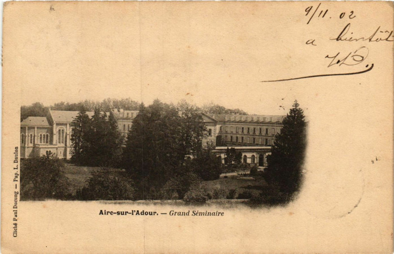 Carte postale ancienne Aire-sur-l'Adour - Grand Seminaire à Aire-sur-l'Adour