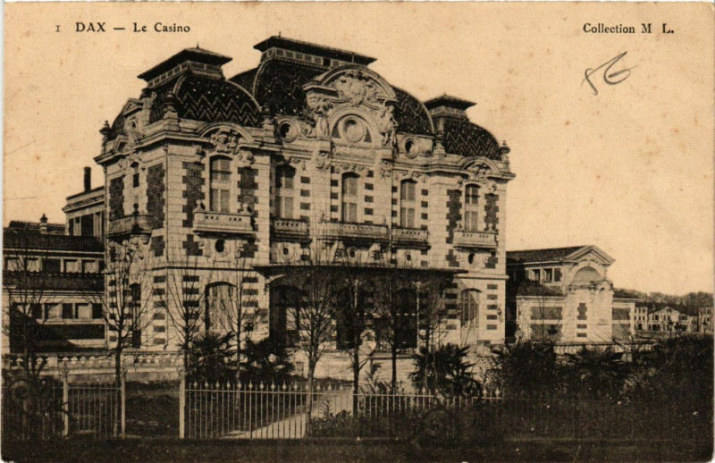 Carte postale ancienne Dax - Le Casino à Dax