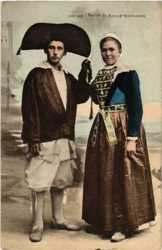 Carte postale ancienne Maries de Saille-Guerande à Guérande