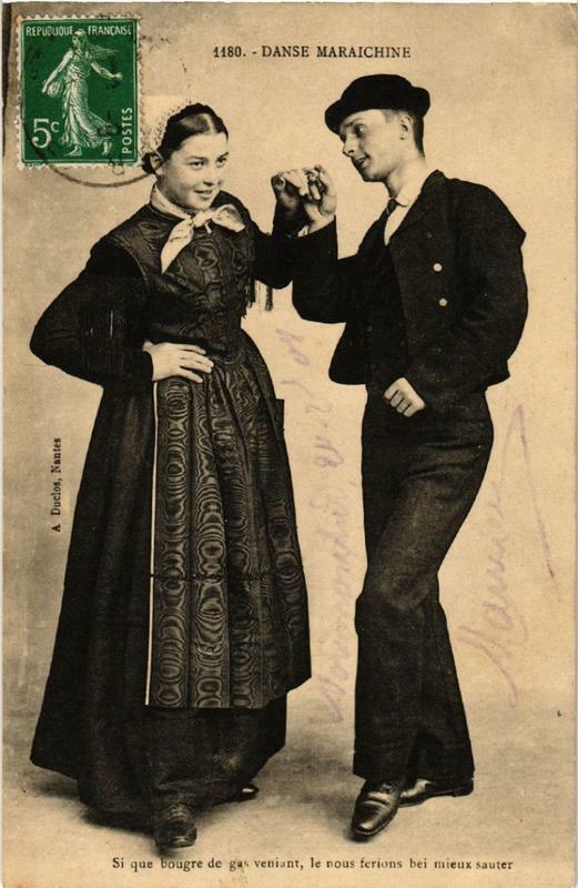 Carte postale ancienne Danse Maraichine