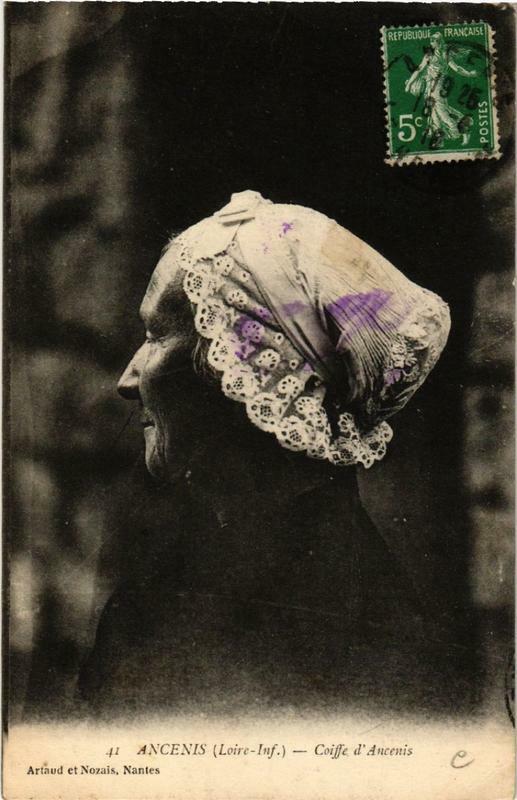 Carte postale ancienne Ancenis Coiffe d'Ancenis