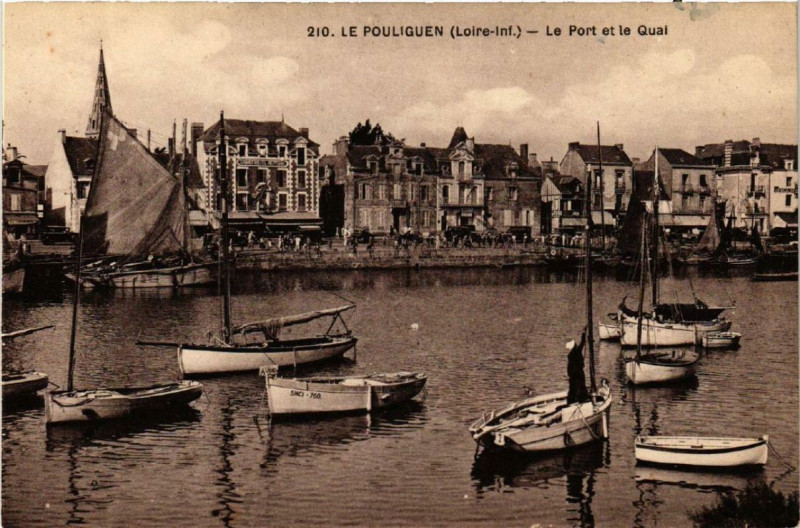 Carte postale ancienne Le Pouliguen Le Port et le Quai au Pouliguen