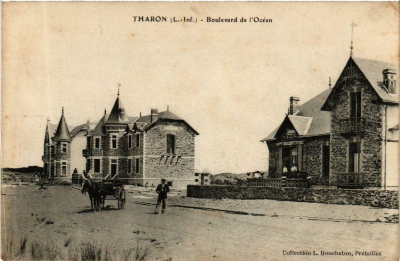 Carte postale ancienne Tharon Boulevard de l'Ocean