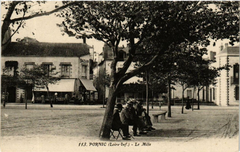Carte postale ancienne Pornic Le Mole à Pornic