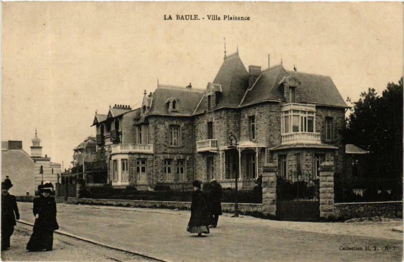 Carte postale ancienne La Baule Villa Plaisance