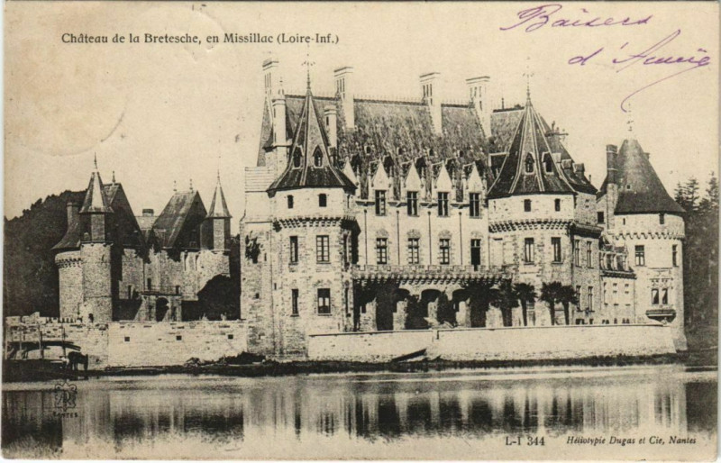 Carte postale ancienne Chateau de la Bretesche en Missilac