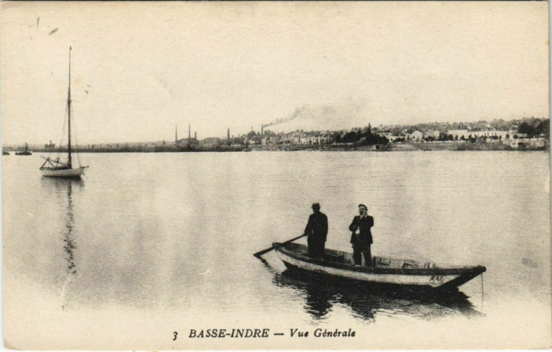 Carte postale ancienne Basse-Indre Vue générale à Vue