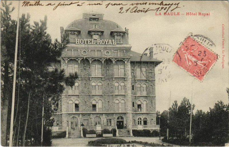Carte postale ancienne La Baule Hotel Royal