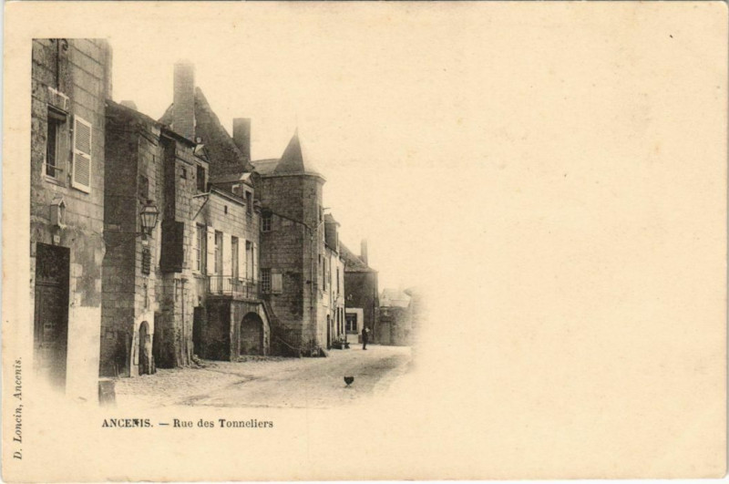 Carte postale ancienne Ancenis Rue des Tonneliers