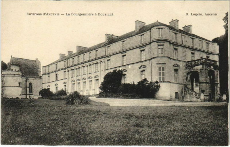 Carte postale ancienne Env. d'Ancenis La Bourgonniere a Bouzille