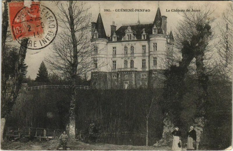 Carte postale ancienne Gueme Penfao La Chate de Juzer