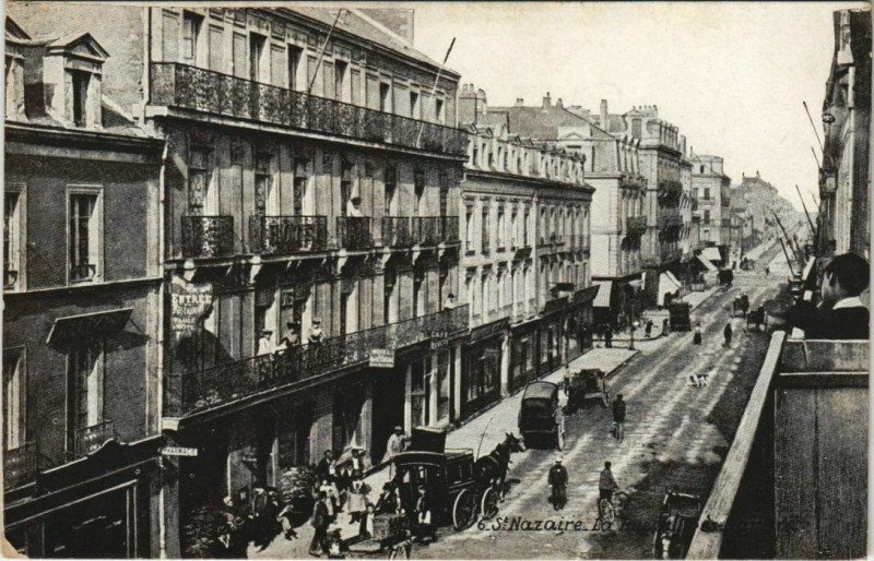 Carte postale ancienne Saint-Nazaire La Course à Saint-Nazaire