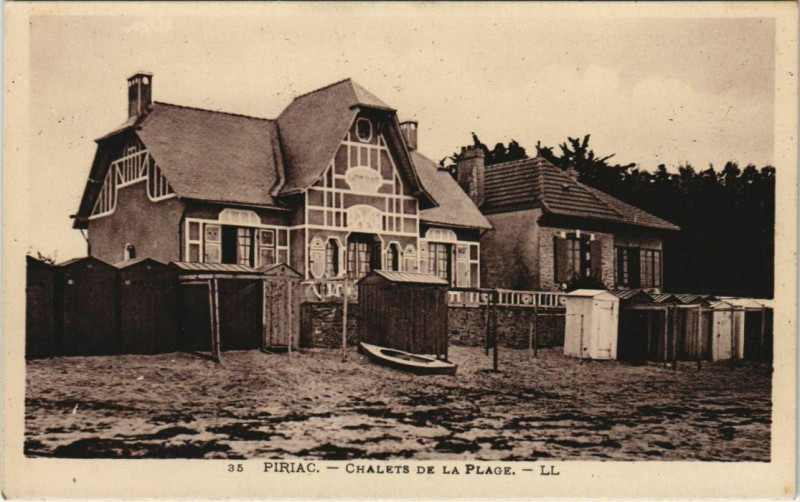 Carte postale ancienne Piriac Chalets de la Plage