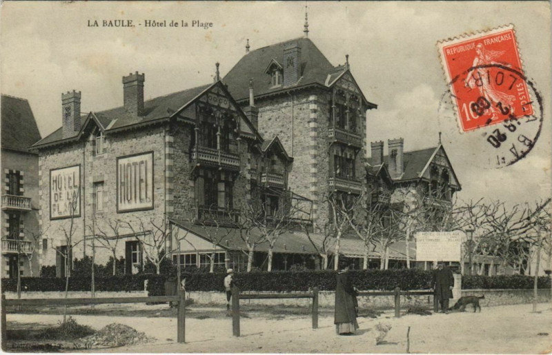 Carte postale ancienne La Baule Hotel de la Plage