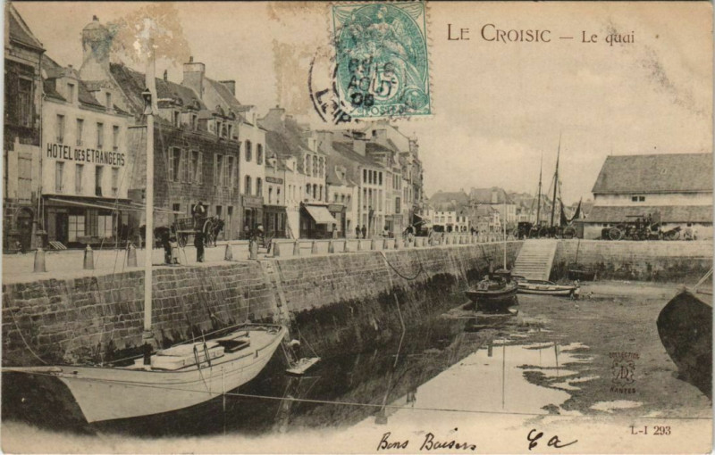 Carte postale ancienne Le Crosic Le quai