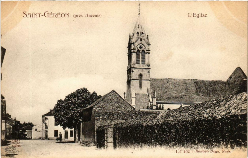 Carte postale ancienne Saint-Gereon Eglise