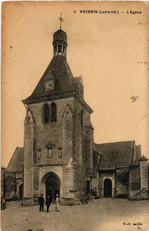 Carte postale ancienne Ancenis Eglise