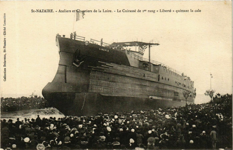 Carte postale ancienne Saint-Nazaire Ateliers et Chantiers de la Loire. Liberte à Saint-Nazaire