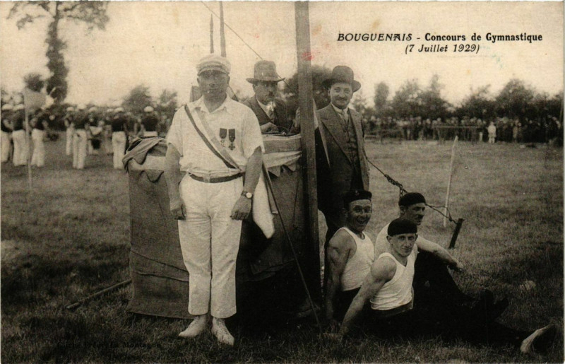 Carte postale ancienne Bougenais Councours de Gymnastique 1929