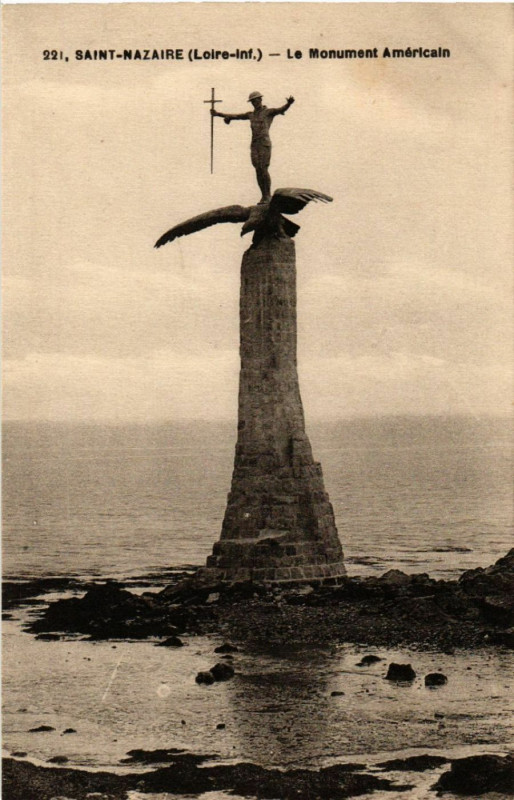 Carte postale ancienne Saint-Nazaire (Loire-Inf.) - Le Monument Americain à Saint-Nazaire