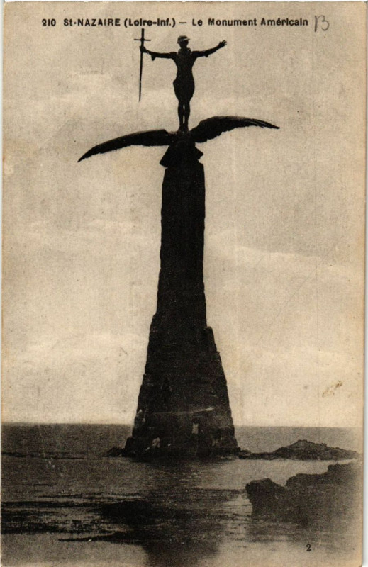 Carte postale ancienne Saint-Nazaire (Loire-Inf.) - Le Monument Americain à Saint-Nazaire