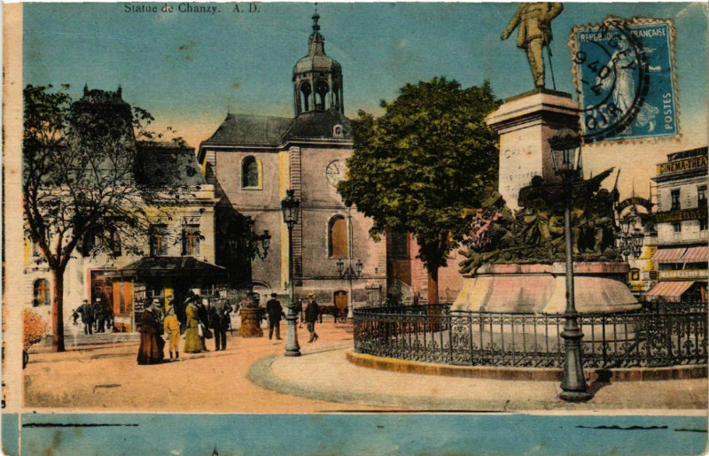 Carte postale ancienne Statue de Chanay