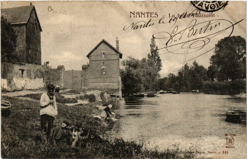 Carte postale ancienne Nantes - La boire-l'bussaint à Nantes