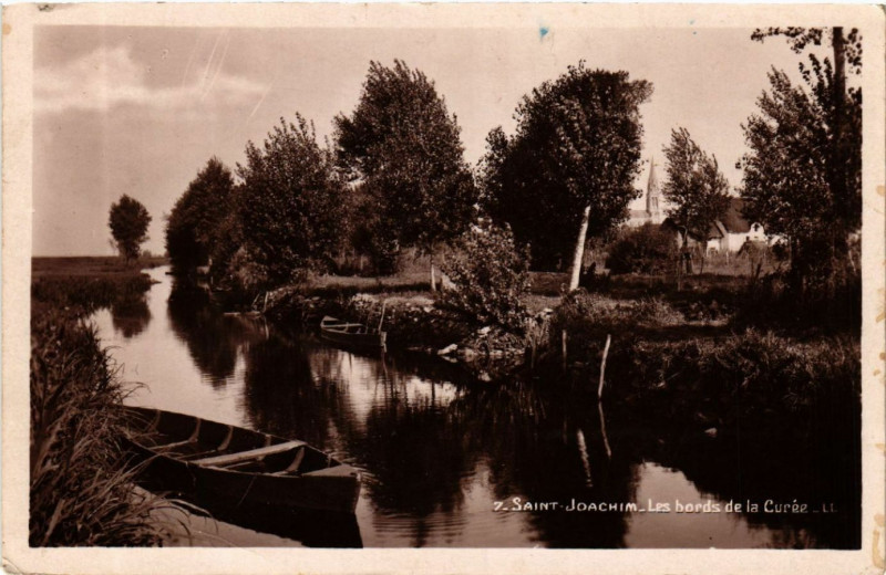 Carte postale ancienne Saint-Joachim - Les bords de la Curee à Saint-Joachim