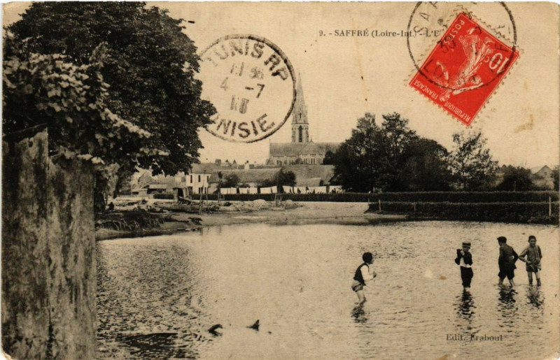 Carte postale ancienne Saffre (Loire-Inf.) à Saffré
