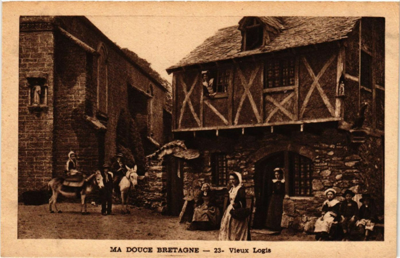 Carte postale ancienne Ma Douce Bretagne - Vueix Logis à Vue