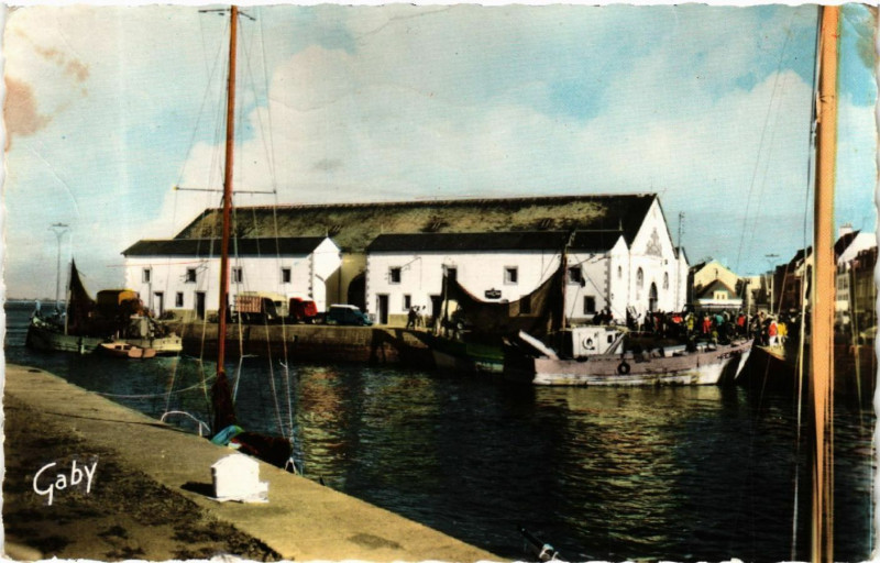 Carte postale ancienne Le Croisic (L.-Alt.) - La Poissonnerie au Croisic