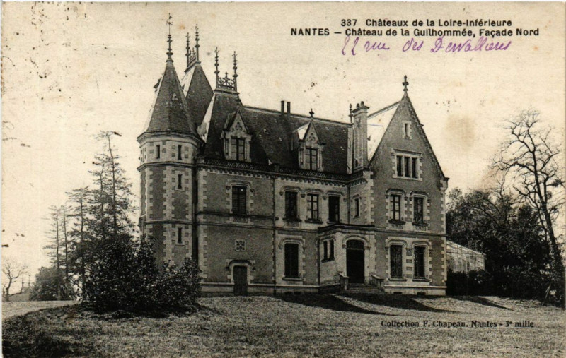 Carte postale ancienne Chateaux de la Loire inferieure - Nantes - Chateau de la Guilhommes à Nantes