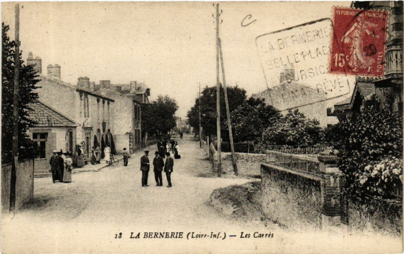 Carte postale ancienne La Bernerie (Loire-Inf.) - Les Carres