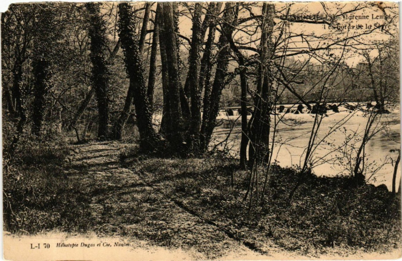 Carte postale ancienne Clisson - La Garenne Lemot - Les bords de la Sevre à Clisson