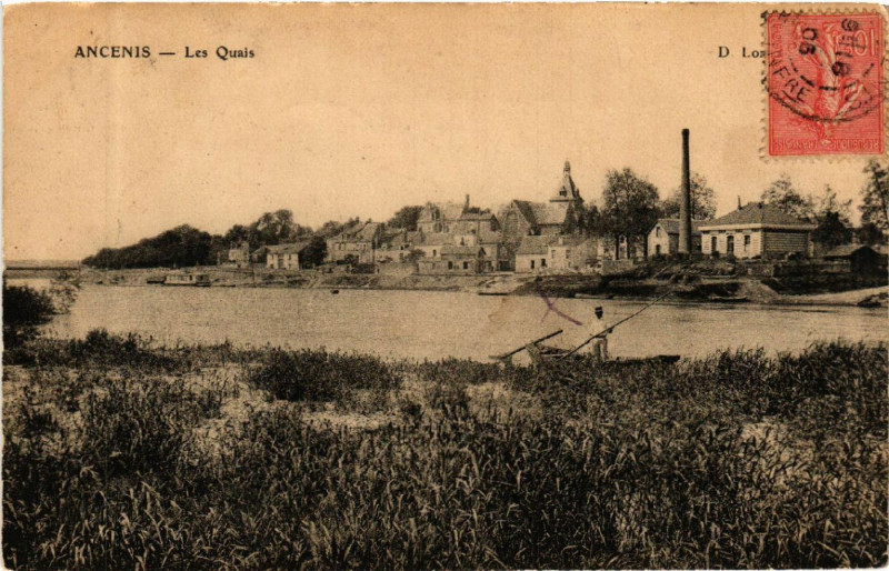 Carte postale ancienne Ancenis - Les Quais