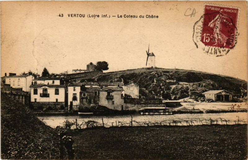 Carte postale ancienne Vertou (Loire-inf.) - Le Coteau du Chene à Vertou