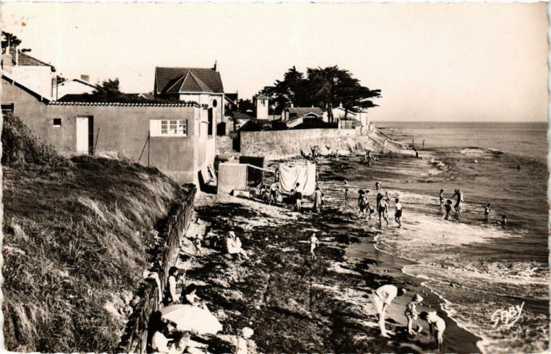 Carte postale ancienne La Bernerie (L.-Inf.) - Plages des Carres