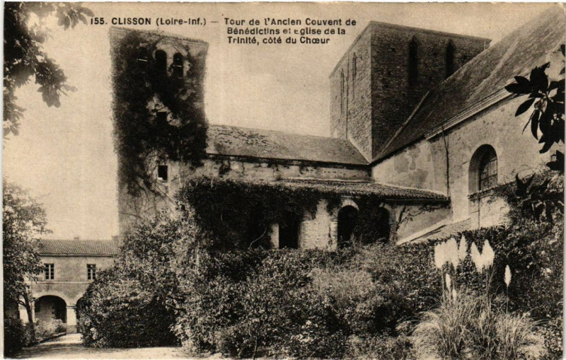 Carte postale ancienne Clisson (Loire-inf.) - Tour de l'Ancien Couvent de Benedictins ... à Clisson
