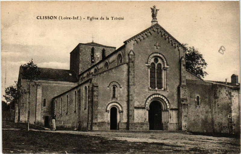 Carte postale ancienne Clisson (Loire-Inf.) - Eglise de la Trinite à Clisson