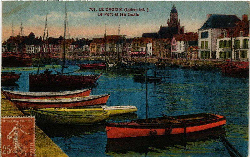 Carte postale ancienne Le Croisic -(Loire-inf.) - Le Port et les Quais au Croisic