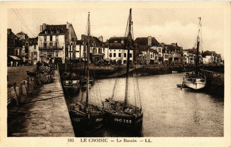 Carte postale ancienne Le Croisic - Le Bassin au Croisic