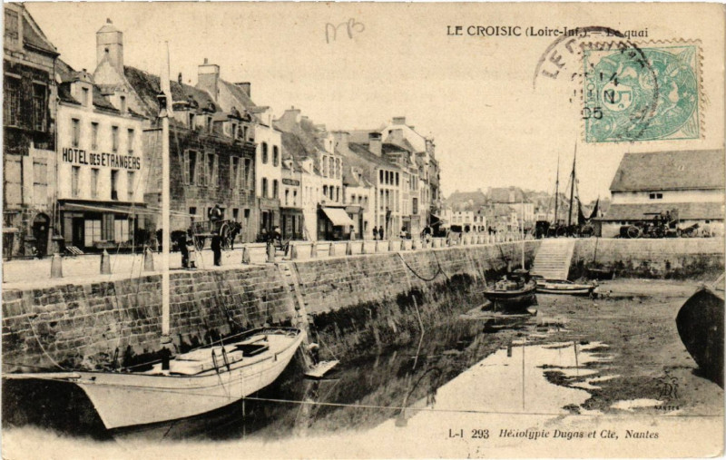 Carte postale ancienne Le Croisic (Loire-Inf.) - Le quai au Croisic