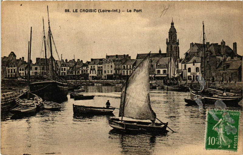 Carte postale ancienne Le Croisic (Loire-Inf.) - Le Port au Croisic