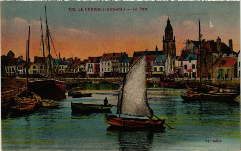 Carte postale ancienne Le Croisic (Loire-Inf.) - Le Port au Croisic
