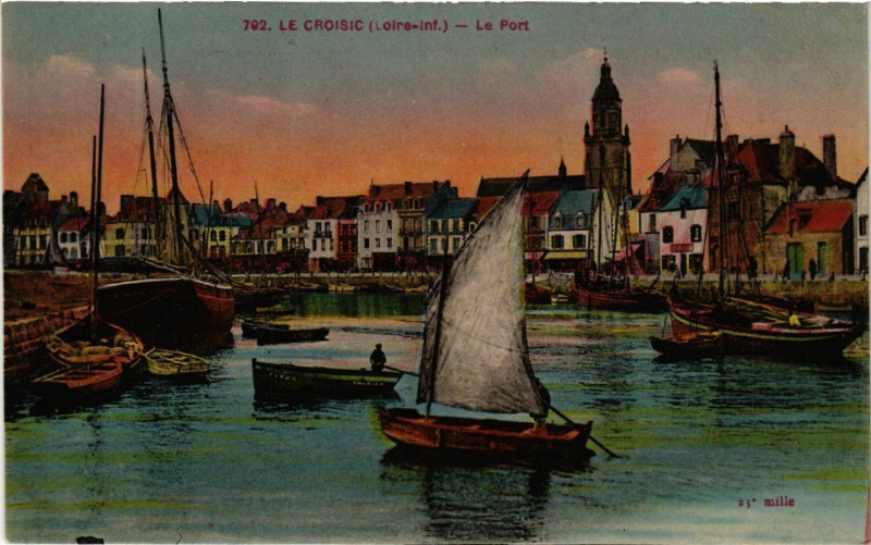 Carte postale ancienne Le Croisic (Loire-Inf.) - Le Port au Croisic