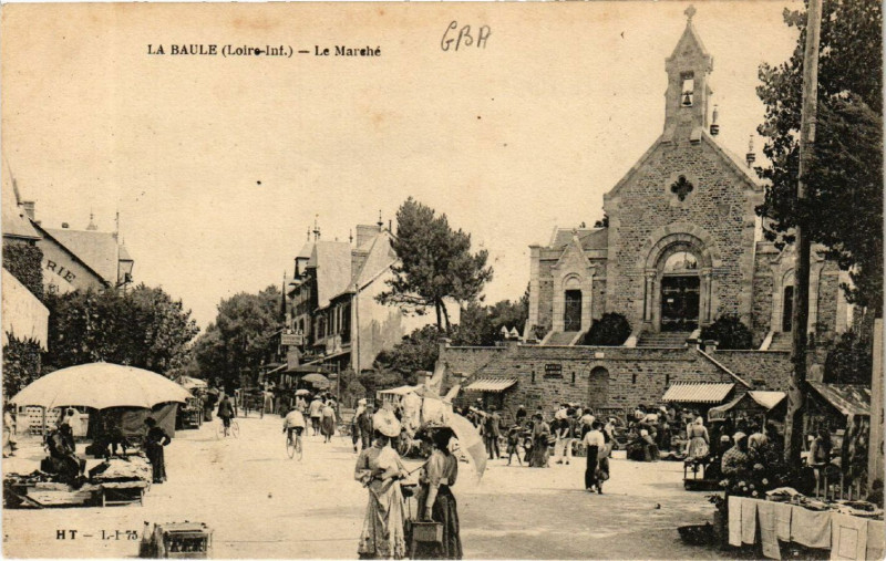 Carte postale ancienne La Baule (Loire.inf.) - Le Marche